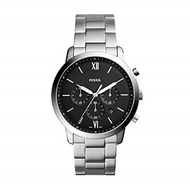 Fossil Men s Silvertone Black Dial Chronograph Watch