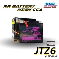 แบตเตอรี่ RR JTZ6 เทียบเท่า FB FTZ6v CBR150,MX,CLICK125i, FIORE, FILANO, PCX ทุกรุ่น