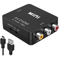 RCA To HDMI Converter, 1080P RCA Composite CVBS AV To HDMI Video Audio Converter Adapter Compatible 