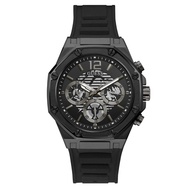 Authentic Guess Men Phoenix Black Dial Silicon Watch GW0263G4 Jam Tangan Lelaki
