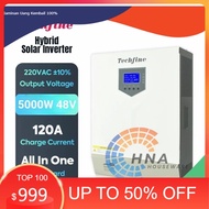 Inverter Techfine 6300VA ( 5000 Watt ) 12V Hybrit Trafo Low Frequency Dengan SCC ( MPPT 120A ) Bisa