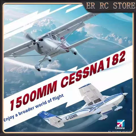 New Fms Product Rc 1500mm/59 In Wingspan Cessna 182 Electric Remote Control Space Model Fixed Wing N
