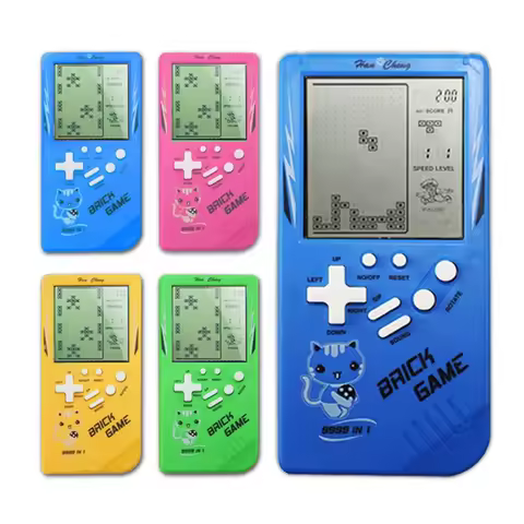 Mini Portable Classic Retro Handheld Game Console 23 Games Pocket Nostalgic Play Brick Game Machine 