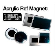 Photo Insert Acrylic Ref Magnet Circle / Rectangle / Circle