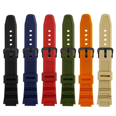 Watch strap accessories are suitable for Casio Watch W-218h / F-108 AE1200 / 1000 / 1300 resin silic