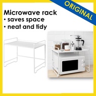 Microwave or toaster oven rack saves space Saving Kitchen Sink Rack In Shelf Rack Microwave Rack