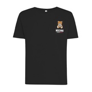 莫斯奇诺（moschino）经典小熊系列女士宽松舒适短袖T恤 1921 9003 白色 黑色 M