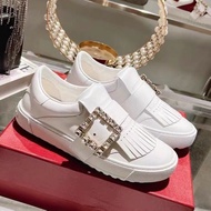 Golf Shoes Shoes Color Matching Slip-On Lazy Single Shoe Buckle Small White Shoes Women rv Tassel Di