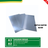 Silver A3&A2 Cardboard Paper PERPACK Contents 100&40 Sheets