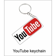 youtube keychain 2d acryic plastic