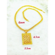 Centipede Neck Chain 6mm set Gold bangkok necklace free cop