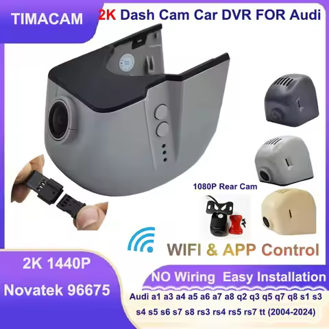 Plug and Play 2K Wifi Car DVR Dash Cam for audi q5 q7 q3 q8 rs5 rs3 rs7 rs6 a4 b8 b9 a3 8v 8p a5 a7 