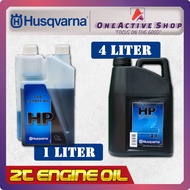 HUSQVARNA Authentic 2T / 2 Stroke Oil - 1 Liter & 4 Liter ( Minyak Petrol / Minyak 2-Stroke Engine (
