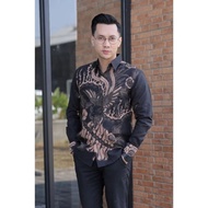 kemeja batik pria original slimfit motif Peksi ababil 