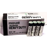 Maxell Super Heavy Duty AA AAA 1.5V Battery 4pcs/40pcs Shrink Pack [R6P(SP)4P] [R03(SP)4P]