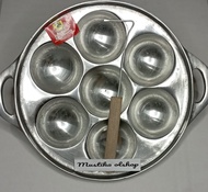 7 lubang cetakan takoyaki jumbo baklor kue cubit cetakan takoyaki bulat