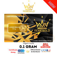 Logam Mulia Rose Gold 0.1 Gram MiniGold