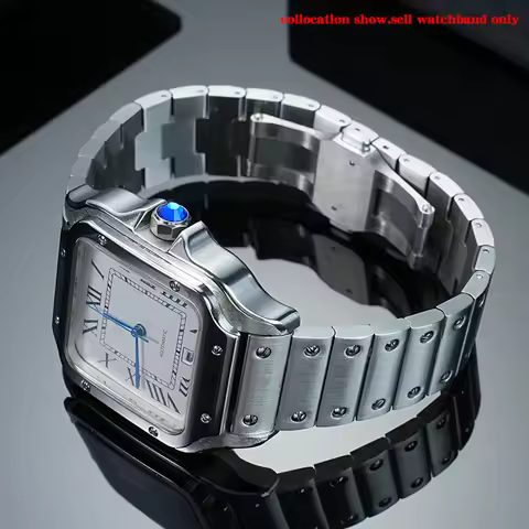Santos 21mm stainless steel Men Watchband wristband For Cartier Sandoz WHSA0007 WSSA0009 Whsa0010 Me