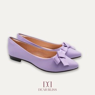 DEAR BLISS Aitana Tye Mauve Pointed Toe Flats
