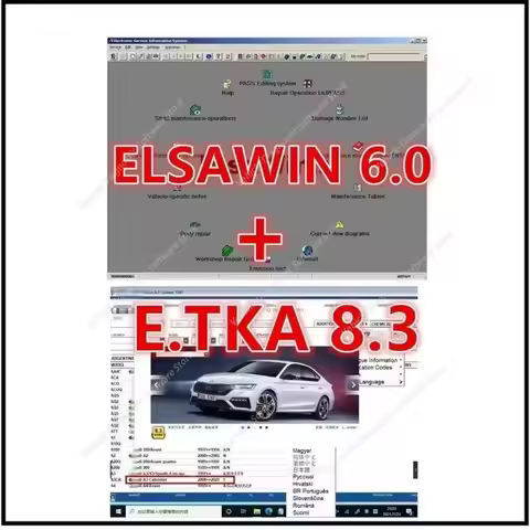 2026 Newest Elsawin 6.0 E T/ K 8 .3 Electronic Parts Catalogue Elsa win 6.0 For V-W For A-udi Auto R
