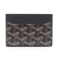 【二手】Goyard GOYARD Sulpice 卡包 STSULPPMLTY01CL01X 黑色/ブラウン/白色 PVC塗層帆布皮革 Saint-Sulpice 卡包