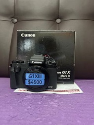 完美無瑕 全套有盒 香港行貨 Canon G1XIII G1X Mark III G1X3  內置 EVF