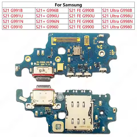 Charge Board For Samsung Galaxy S21 Plus S21+ FE S21 Ultra 5G G991 G996 G998 G990 Charging Port Plat