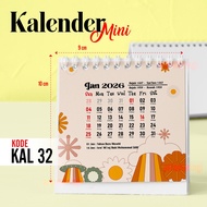 Artomaringi Kalender Mini 2025 / 2026 Kalender Meja 2025 / 2026 Kode KAL32