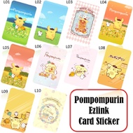 Pompompurin Ezlink Card Sticker