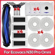 For Ecovacs Debot N30 Omni / N30 Pro Omni Replacement Parts Main Side Brush Hepa Filter Mop Cloth Du