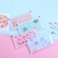 Pencil case korean style pencil case ins Cute Cartoon b6 pencil case Learning Stationery Storage Bag