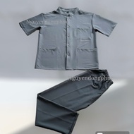 Cool gray spa staff uniform