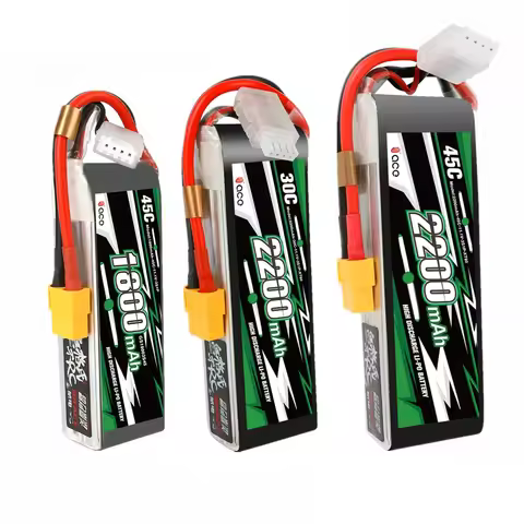 Gens ace RFLY 1800mAh 2000mAh 2200mAh 2S 3S 4S 7.4V 11.1V 20C 30C 45C Lipo Battery with T/XT60 Plug 