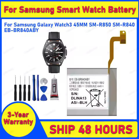 2025 Years EOBATACC 100% New EB-BR840 Battery For Samsung Watch 3 45mm /Watch 3/Watch3 Version Batte