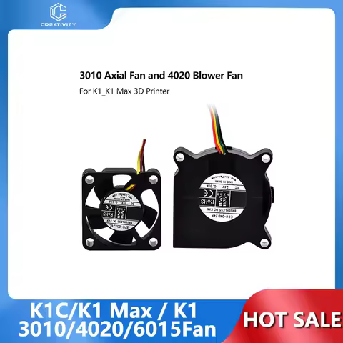 K1C/K1 Max / K1 3d printer Hotend 24V Fan 3010/6015 Cooling Fan 4020 Blower Fan For K1C 3d printer P