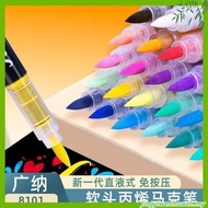 60/72 Colors Acrylic Marker Pen for Rock Painting, Brush Tip Paint Markers, Art Supplies Fabric Fabr