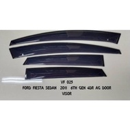 FORD FIESTA SEDAN  2011  6TH GEN 4DR AG DOOR VISOR