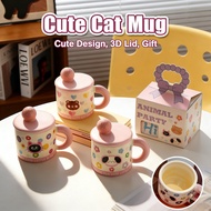 gift mug cute coffee aesthetic cat ceramic mug mug for women birthday mug cute