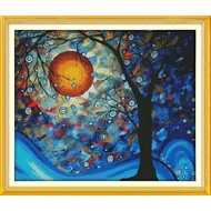 The fantasy tree of dreams Printed Canvas Cross Stitch Kits Needlework