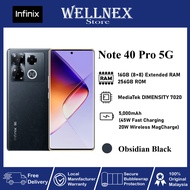 Infinix Note 40 Pro 5G / Note 40 ( 16GB (8+8) Extended RAM 256GB ROM ) Original Infinix Malaysia Warranty