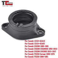 Motorcycle Carburetor Interface Adapter Intake Manifold For Suzuki 13110-42A12 13110-42A01 DR 200 TS