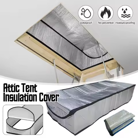 Attic Tent Insulation Cover 25x 54x 11 Inch Attic Stairway Sealed Barrier Dust Cover Home Attic Heat
