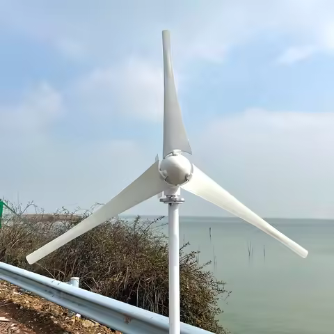 20KW Horizontal Wind Turbine Generator 96V 48V 24V Free Energy Magnetic Dynamo 220V Inverter Output 