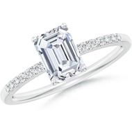 VANDANA GEMS & JEWELRY 1.80 CT Round Shape Diamond Engagement Wedding Band Ring 925 Sterling Silver 