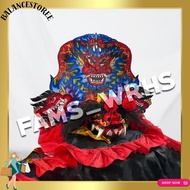 Barongan PremiumDEVIL Barongan Caplokan Wooden Traditional Children's Toy Dragon Motif Kd 77