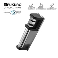 Fukuro Two-Stage Knife Sharpener, Easy and Safe Chef Series Sharpener Tool