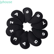 JYHOUSE Golf Iron Headcover 3-SW Golf Putter Golf Iron Covers Set Protective Accessories Golf Traini