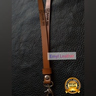 TALI ID CARD HOLDER CUSTOM GANTUNGAN ID CARD KULIT TALI CARD HOLDER KULIT TALI NAME TAG KULIT