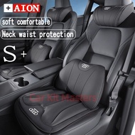 Audi A4 A3 A5 Car seat cushion Headrest lumbar support Memory Foam Neck Pillow high quality Nappa le