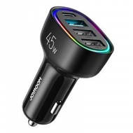 JR-CL09 45W 四充電口車充 黑色 (1Type-C + 3USB) 四合一車載充電器 點煙器 PD QC3.0